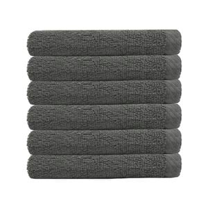 Chateau 6pack Face Washer 33x33cm Charcoal