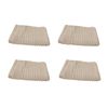 Set of 4 100% Cotton Face Washers Aspiree 33 x 33cm Beige