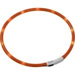 Flamingo 20-70cm Orange Visio Nera LED Dog Collar