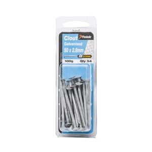 Paslode 50 x 2.8mm 100g Galvanised Nails Clouts - 34 Pack