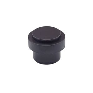Zanda 38 x 38mm Matt Black Round Floor Mount Door Stop