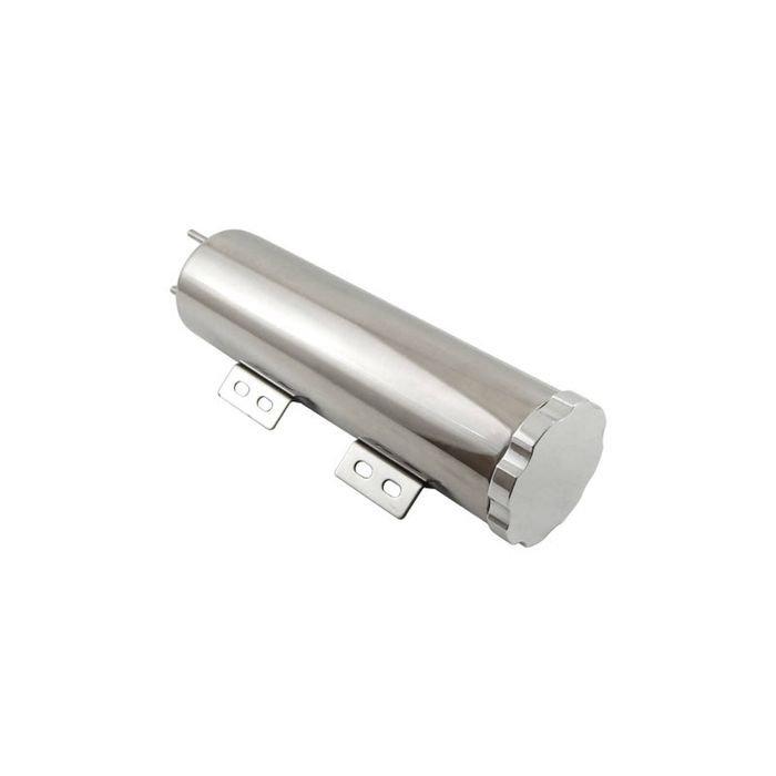 Cal Custom 3" x 10" Radiator Overflow Tank Polished Stainless Steel Cooling Performance