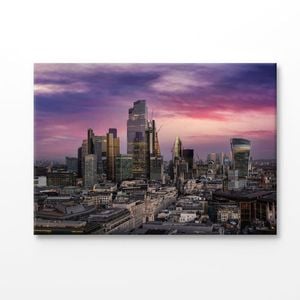 Skyline View in Guangzhou China Print 100% Australian Made 120x90cm (Stretched Canvas)