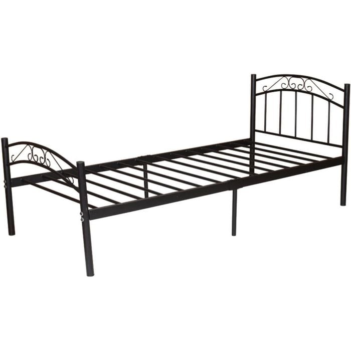 Cleveland Single Metal Bed Frame - Black