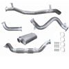 Ignite Exhausts Turbo Back For Toyota Landcruiser 79 Series V8 S/cab 3" Cat & Muffler Raw Aluminised Steel