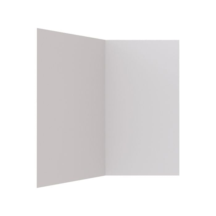 Stein 750 x 750 x 2000mm White 2-Sided Flat Wall Shower Liner 
