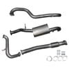 Ignite Exhausts Turbo Back For Nissan Gu Patrol 3l Leaf Spring Ute 3" No Cat With Muffler Raw Aluminised Steel