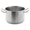 Vogue Stainless Steel Stew Pan Induction Compatible 7l 240mm Commercial Kitchen Cookware