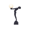 G&g Lady Grace Art Deco Table Lamp - Black