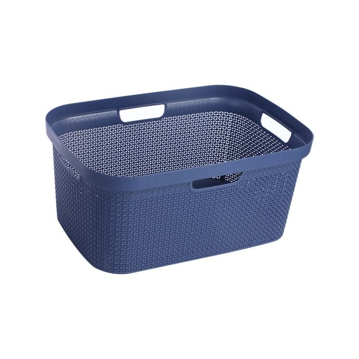 Ezy Storage 50L Mode Laundry Basket - Blue