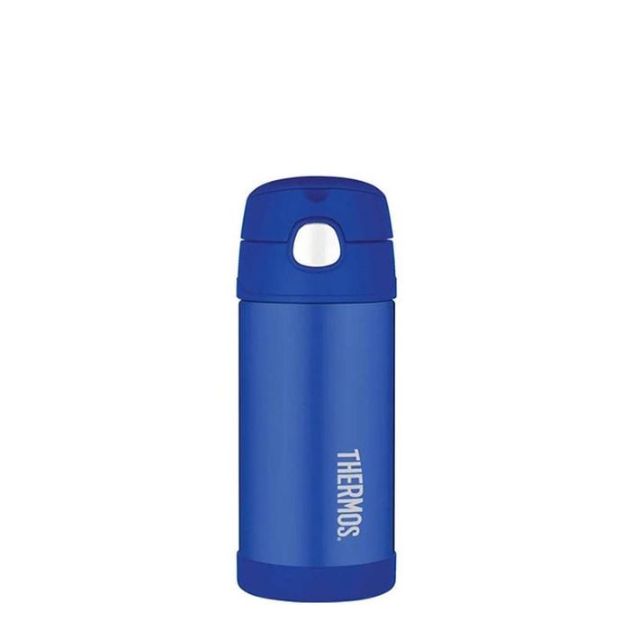 FUNtainer Stainless Steel Vacuum Insulated Drink Bottle 355ml Blue Thermos
