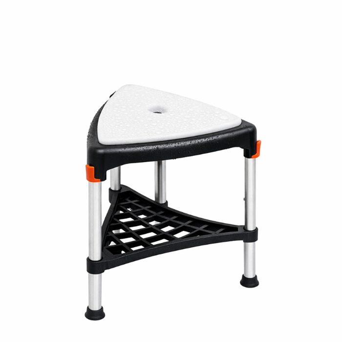 （ひめプリン） Stainless Triangle Stool Stainless Steel Adjustable Stool with 15