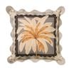 Kas Australia Luana Outdoor Cushion Palm Trees Canvas Grey 50x50cm