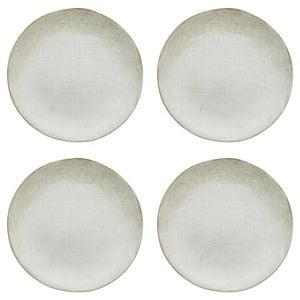 4PK Ecology Dinnerware Stoneware Linen Dinner Plate 27cm Birch