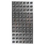 Duratac Tactile Hazard Stainless Steel Plate - 4 Pack