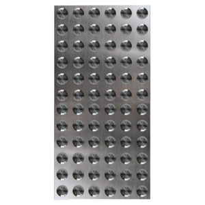 Duratac Tactile Hazard Stainless Steel Plate - 4 Pack