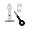 Yale White Window Bolt With Spline Key