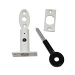 Yale White Window Bolt With Spline Key