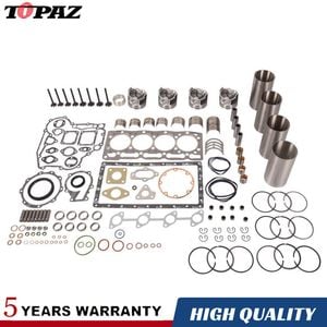Fits Kubota V1505 Overhaul/Rebuild Kit/Liners,Pistons,Rings, Bearings,Gasket Set