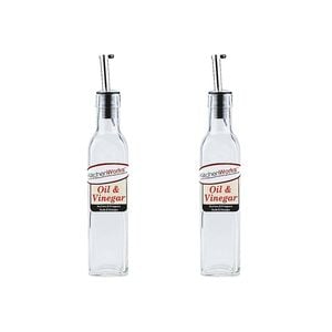 2x Kitchenworks Medium Oil/vinegar Bottle Kitchen Tabletop Accessories 250ml