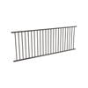 ProtectorAl 2400 x 900mm Black Aluminium Flat Top Garden Fence Panel