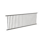 ProtectorAl 2400 x 900mm Black Aluminium Flat Top Garden Fence Panel