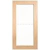 Corinthian 2040 x 1020 x 40mm Entrance Door Blonde Oak Clear Glass AWOWS21 - 1020mm