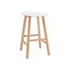 Modern Furniture Hetty 42x63cm Counter Stool - Oak + White