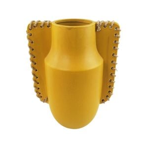 Urban Ainsley 31cm Ceramic Plant/flower Vase Display Pot Large - Mustard