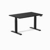 Desky Dual Melamine Sit Stand Desk Matte Black Frame 120cm