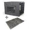 Yes4pets 24' Portable Foldable Dog Cat Rabbit Collapsible Crate Pet Cage With Cover Mat