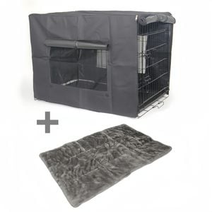Yes4pets 24' Portable Foldable Dog Cat Rabbit Collapsible Crate Pet Cage With Cover Mat