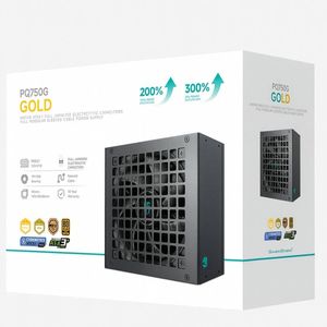 DeepCool PQ750G 750W Gamer Storm 80+ Gold/Cybenetics Fully Modular ATX Power Supply 120mm Fan, Japanese Capacitors, DC to DC, AT