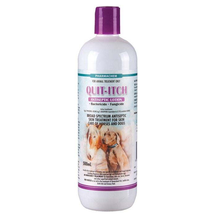 Quit Itch Broad Spectrum Antiseptic Skin Treatment for Horses & Dogs 500ml