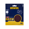 IRWIN 125mm 40 Grit Quick Fit No Holes Random Orbital Sanding Discs - 5 Pack