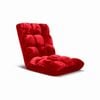 Soga Floor Recliner Folding Lounge Red