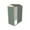 Build-a-Shed 0.8 x 1.5 x 2.1m Gable Single Sliding Side Door Shed - Green
