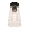 Mercator Jenna DIY Rippled Glass Batten Fix Black