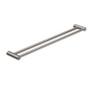 Nero Mecca Care 25mm Double Towel Grab Rail 900mm Brushed Nickel