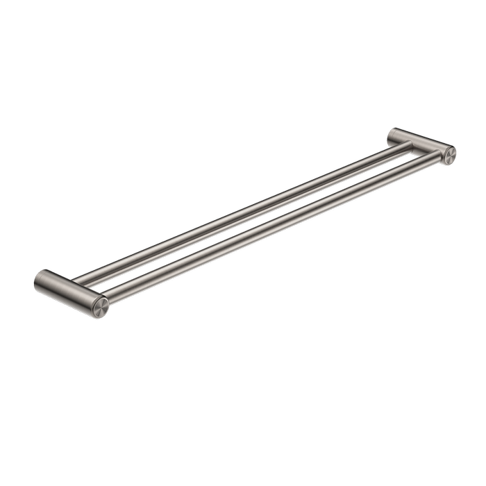 Nero Mecca Care 25mm Double Towel Grab Rail 900mm Brushed Nickel