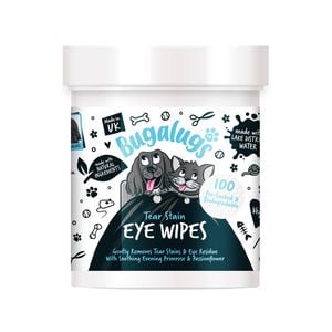 Bugalugs Cat And Dog Tear Stain Eye Wipes - 100 Pack