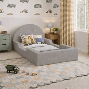 Milano Cubrio Kids Tool Free Bed Frame Grey Double
