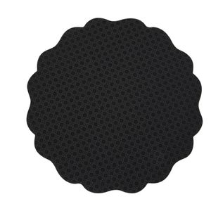 Casa Domani Banda Leather Look Placemat - 38cm Black