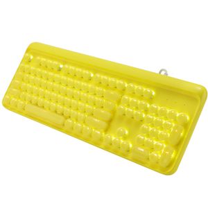 Mechanical Gaming Keyboard Tactile Linear Blue Switch - Yellow