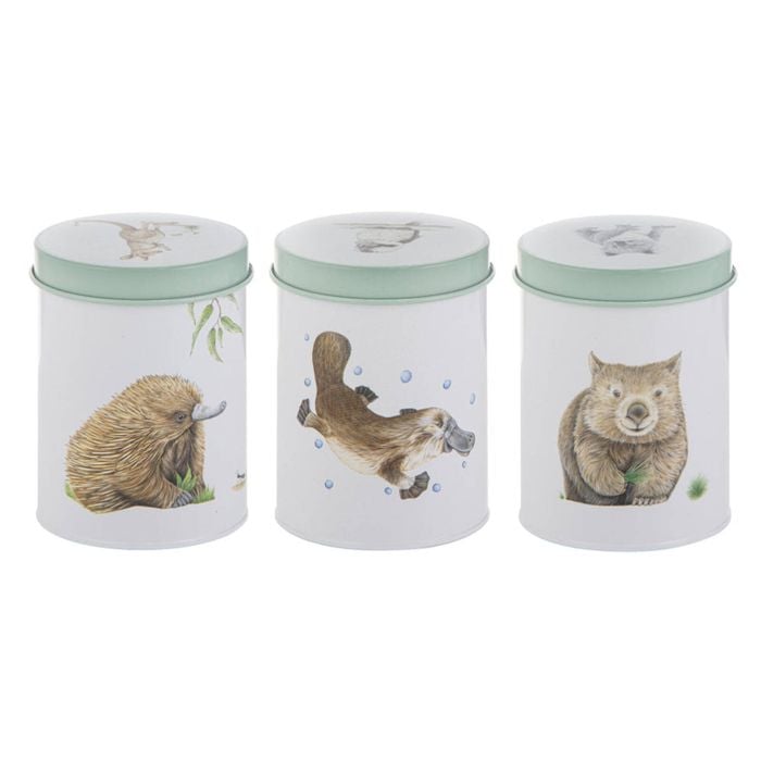 Ashdene Bush Buddies Set Of 3 Canisters