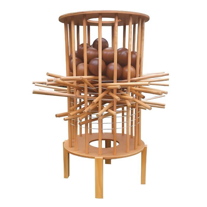 Wooden Mega Kerplunk with Balls