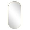 Astin Sinclair 1200 x 600 x 28mm Brushed Brass Pill Shape Mirror