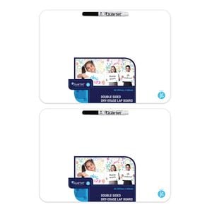 2pk Quartet Double Sided A3 Lap Board Blank Whiteboard School/home W/ Marker Wht