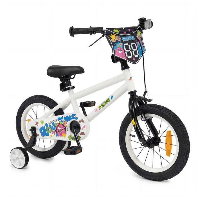 Costway 35cm Kid Bike Adjustable Bicycle Training Wheel Balance White