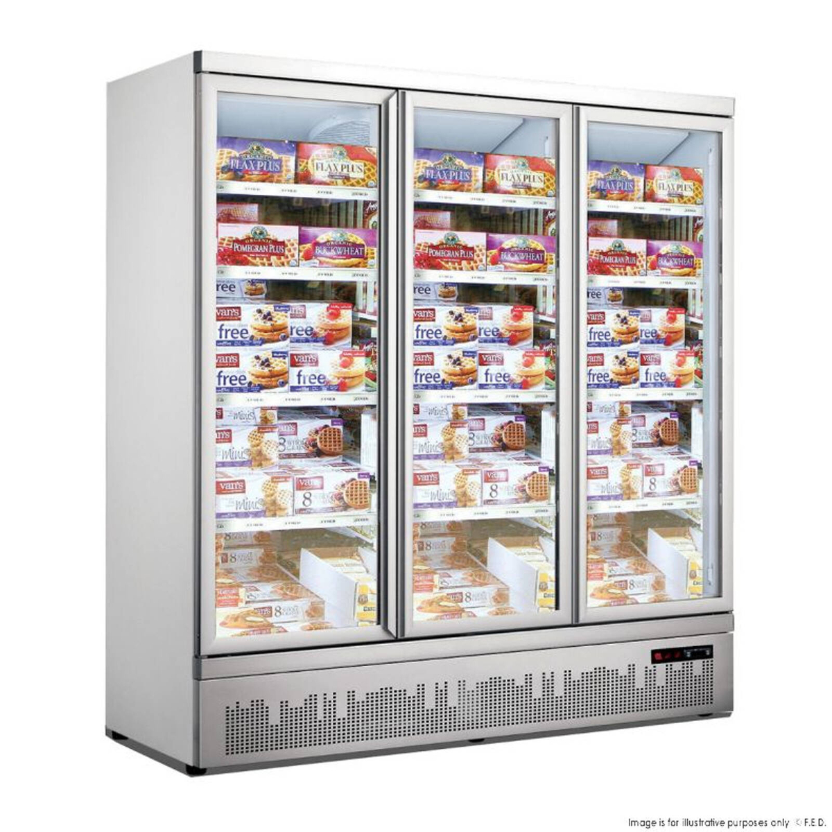 Thermaster Triple glass door colourbond upright freezer bottom mounted ...